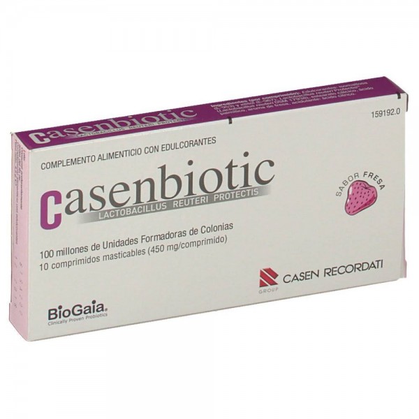 casenbiotic fresa 10 comprimidos
