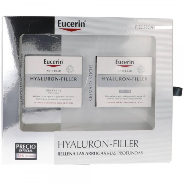 eucerin pack hyaluron filler crema dia 50ml crema noche piel seca 50ml