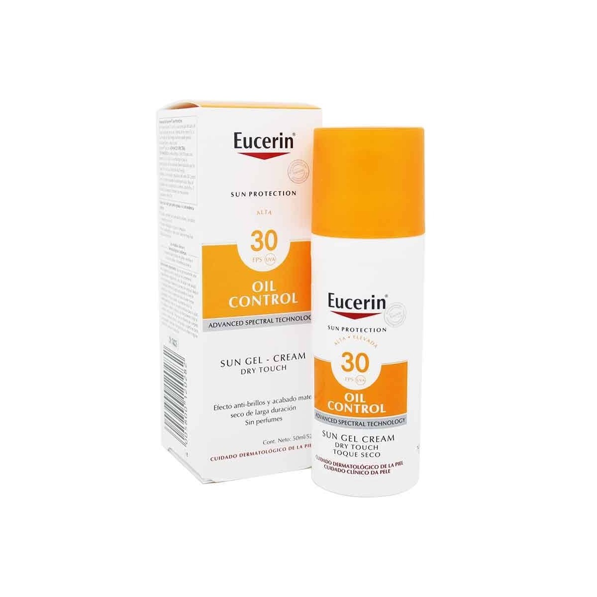 eucerin sun gel crema oil control dry touch spf 30 50 ml