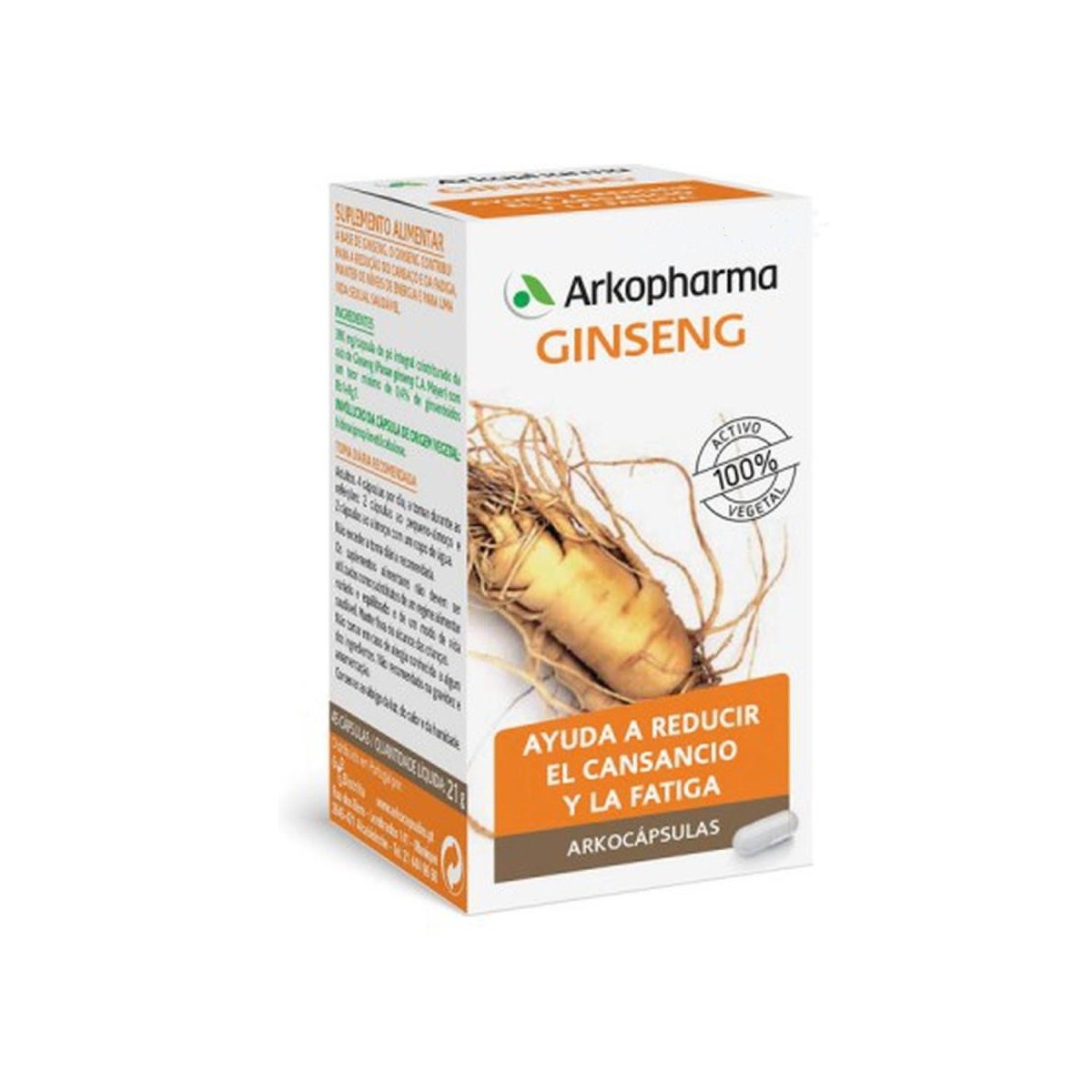 arkopharma ginseng 84 capsulas