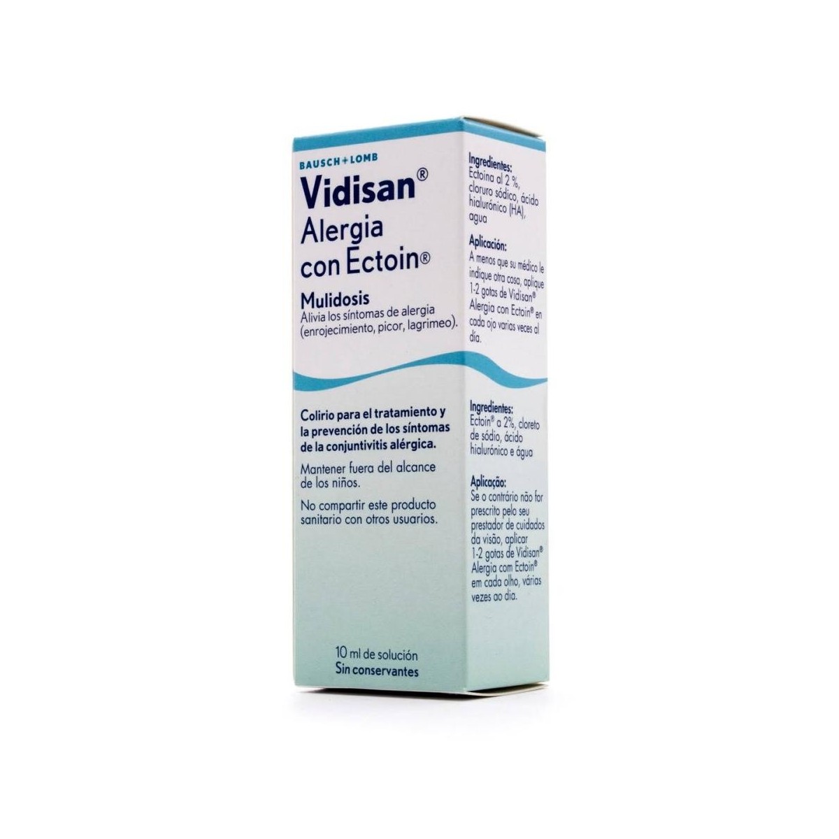 vidisan alergia con ectoin 10ml
