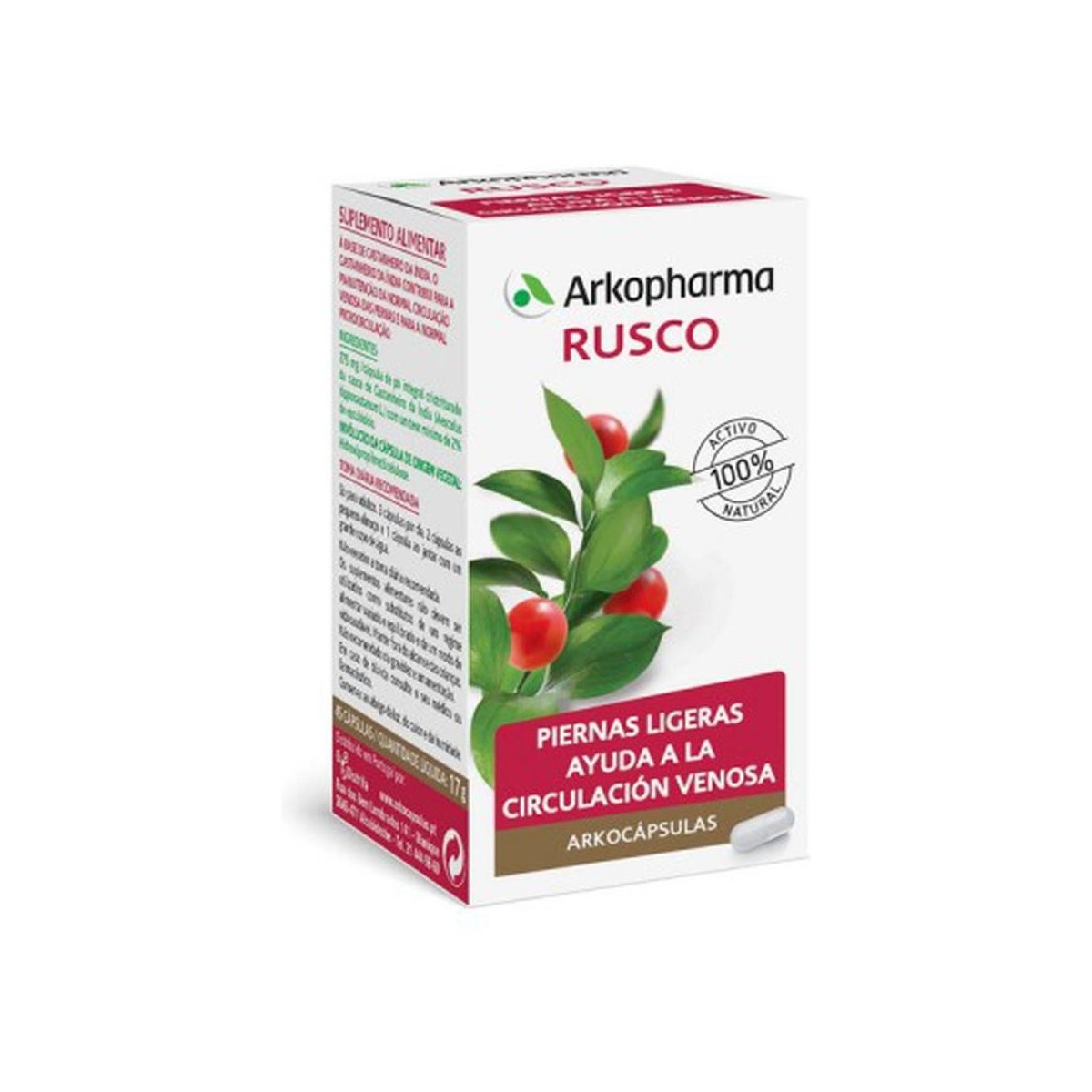 arkopharma rusco 45 capsulas