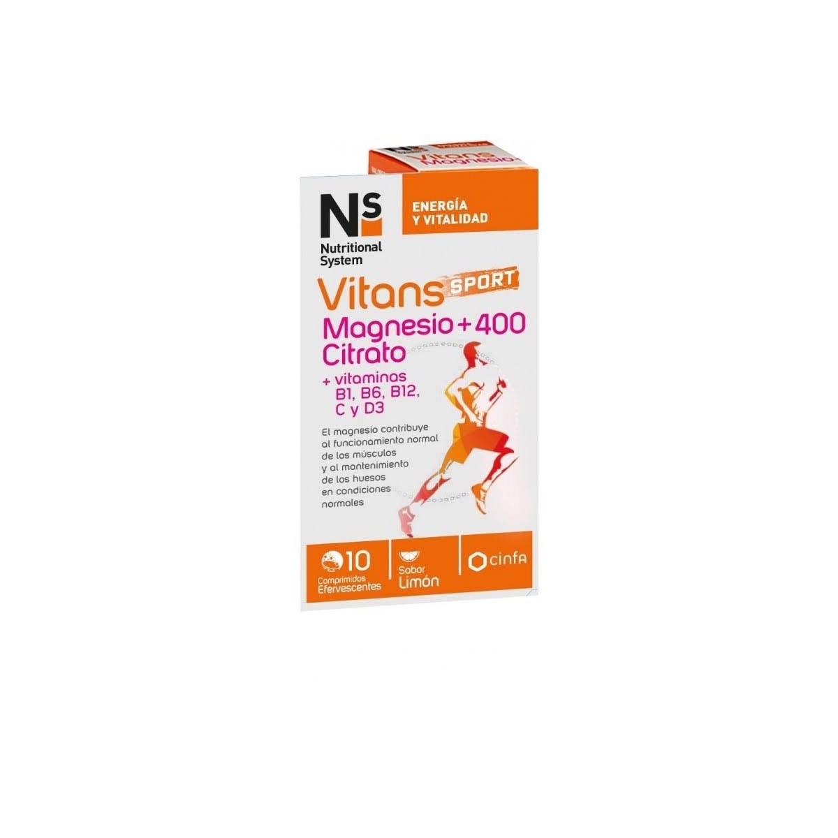 ns vitans magnesio citrato 400 10 comprimidos efervescentes