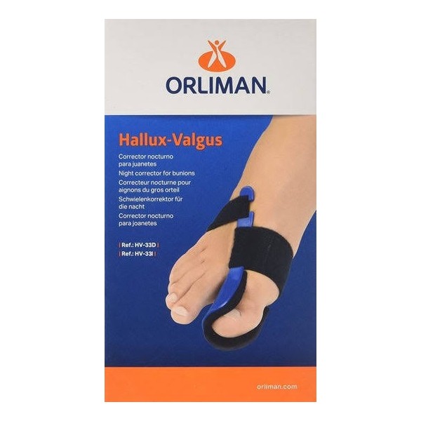 orliman hallux valgus termoplastico feetpad acp902 t 3 derecho