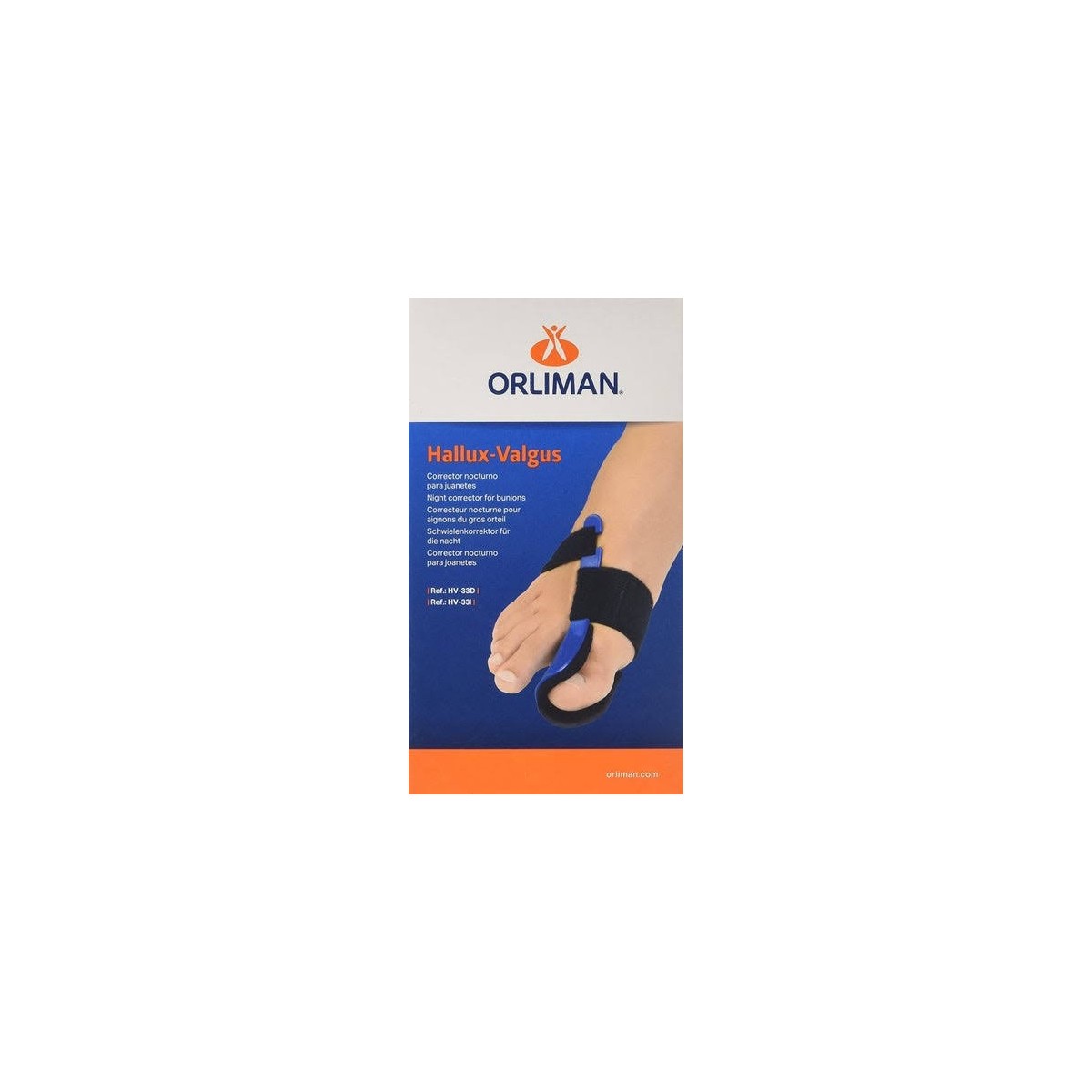 orliman hallux valgus termoplastico feetpad acp902 t 3 derecho