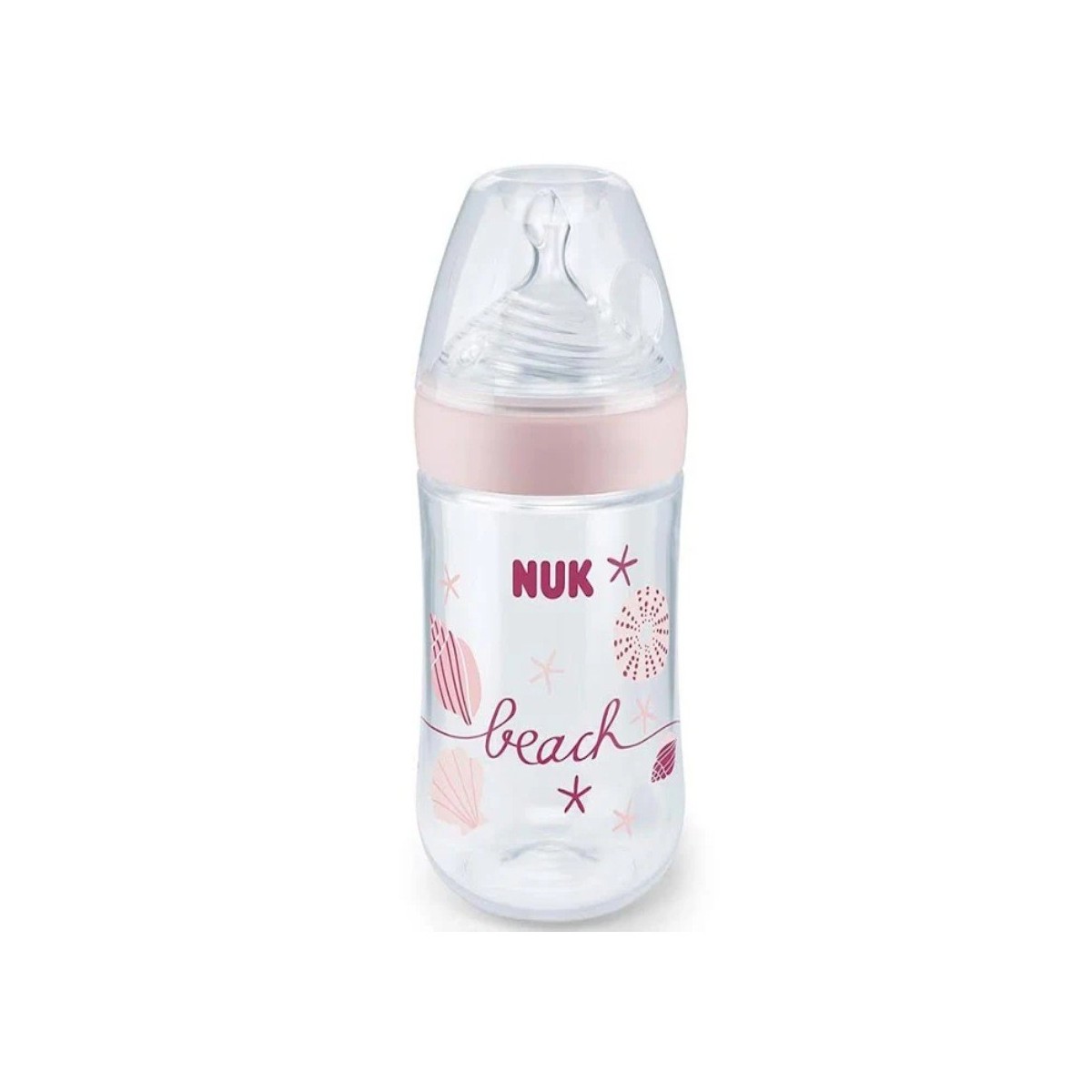 nuk biberon pp silicona nature sense beach time talla l 6 18m 260 ml