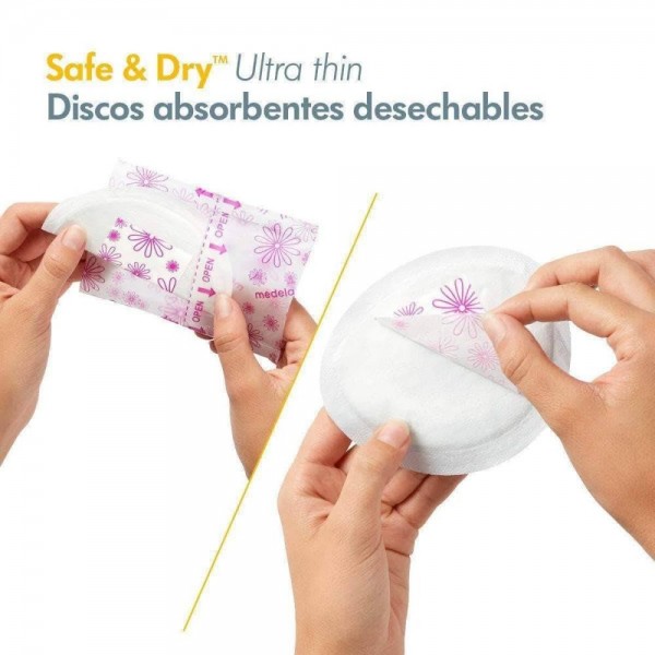 discos safe dry medela desechables 60