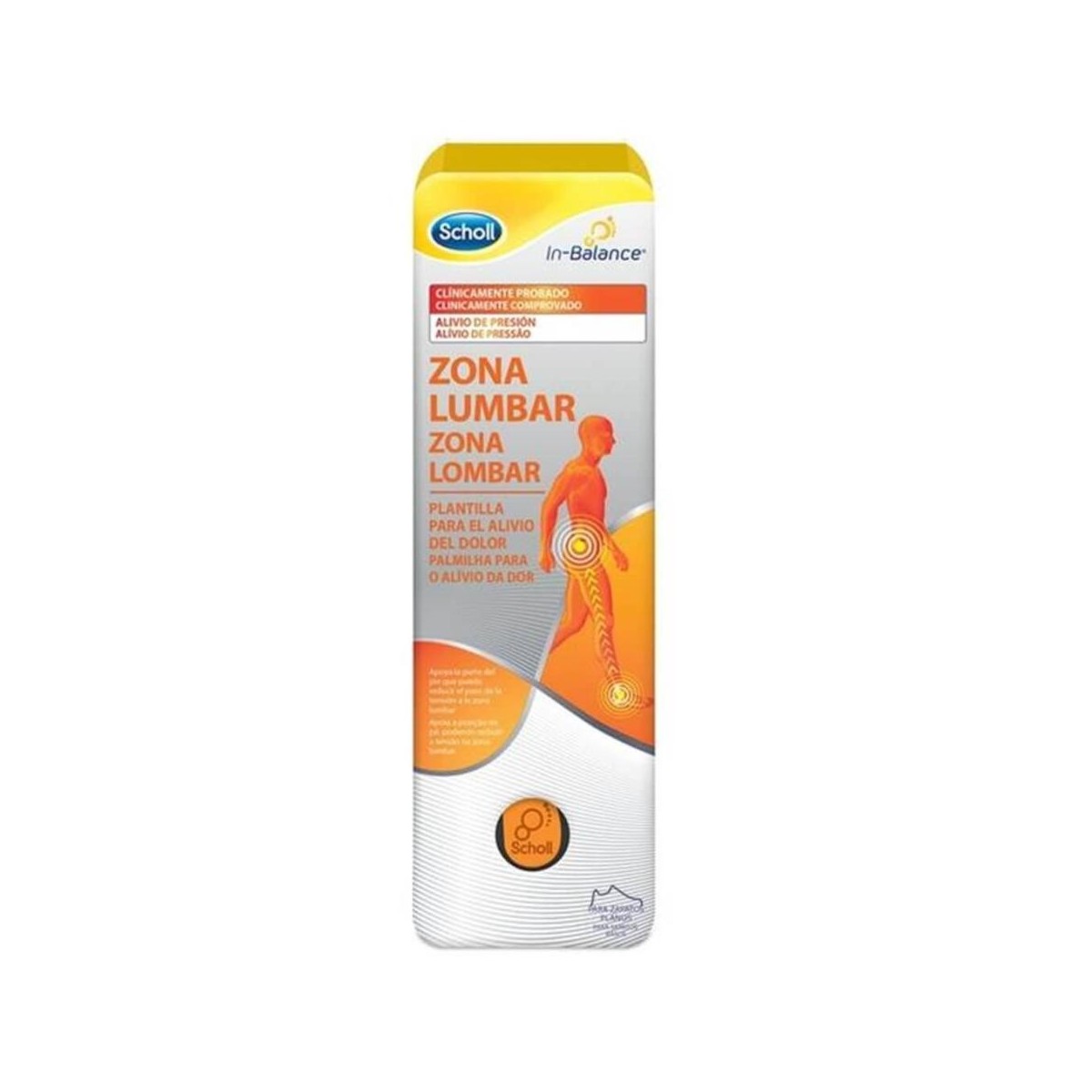 scholl in balance plantillas zona lumbar talla s