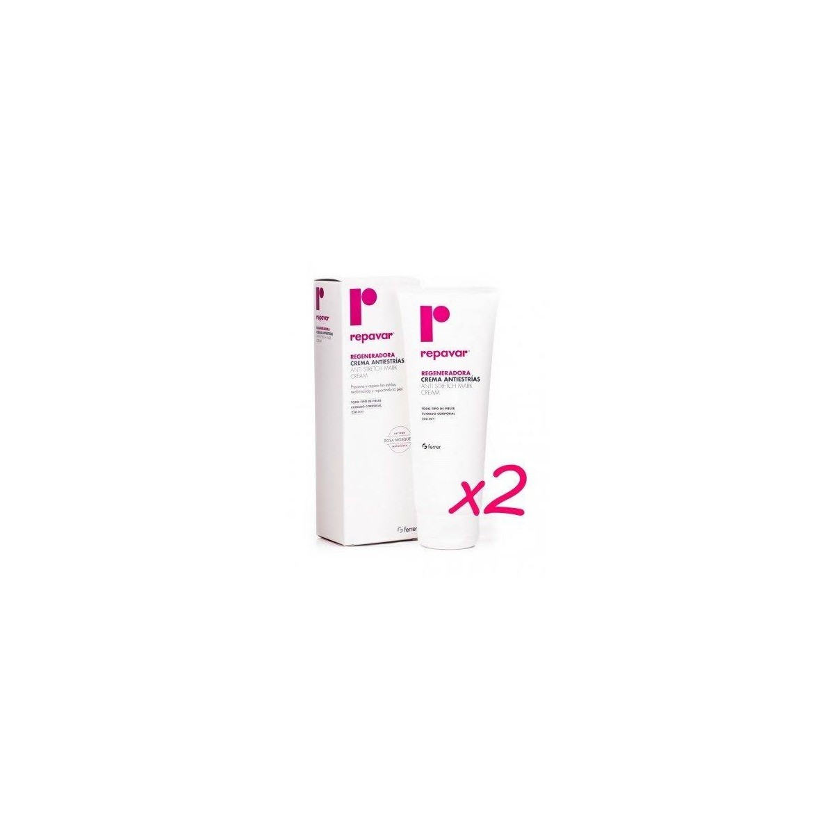repavar regeneradora crema antiestrias 250 ml duplo