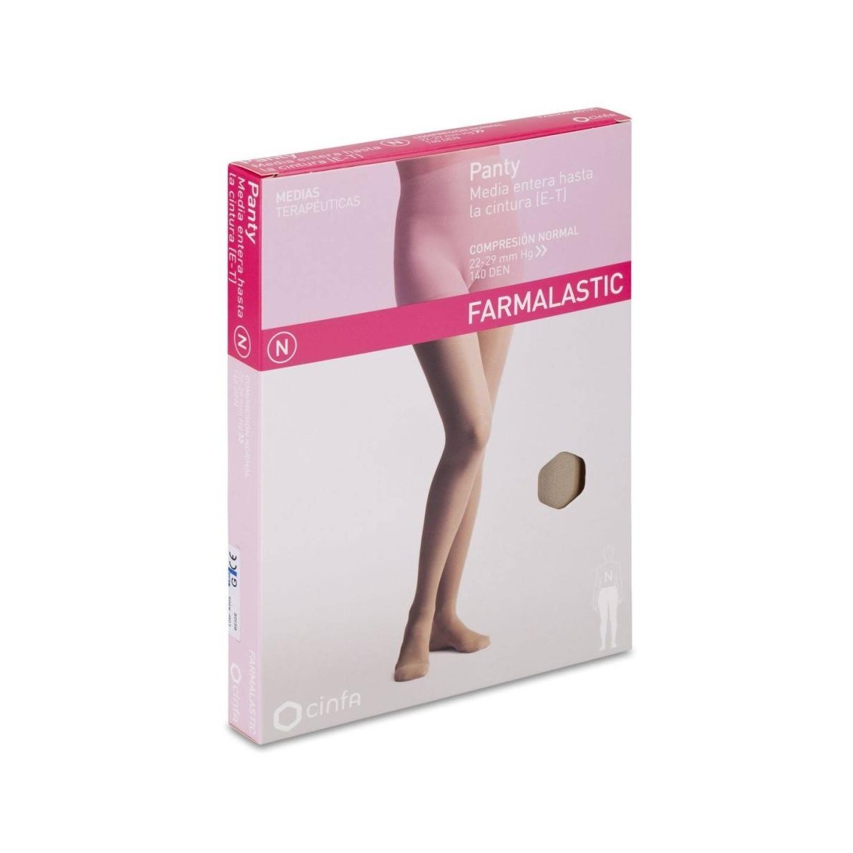 farmalastic panty compresion normal beige t grande