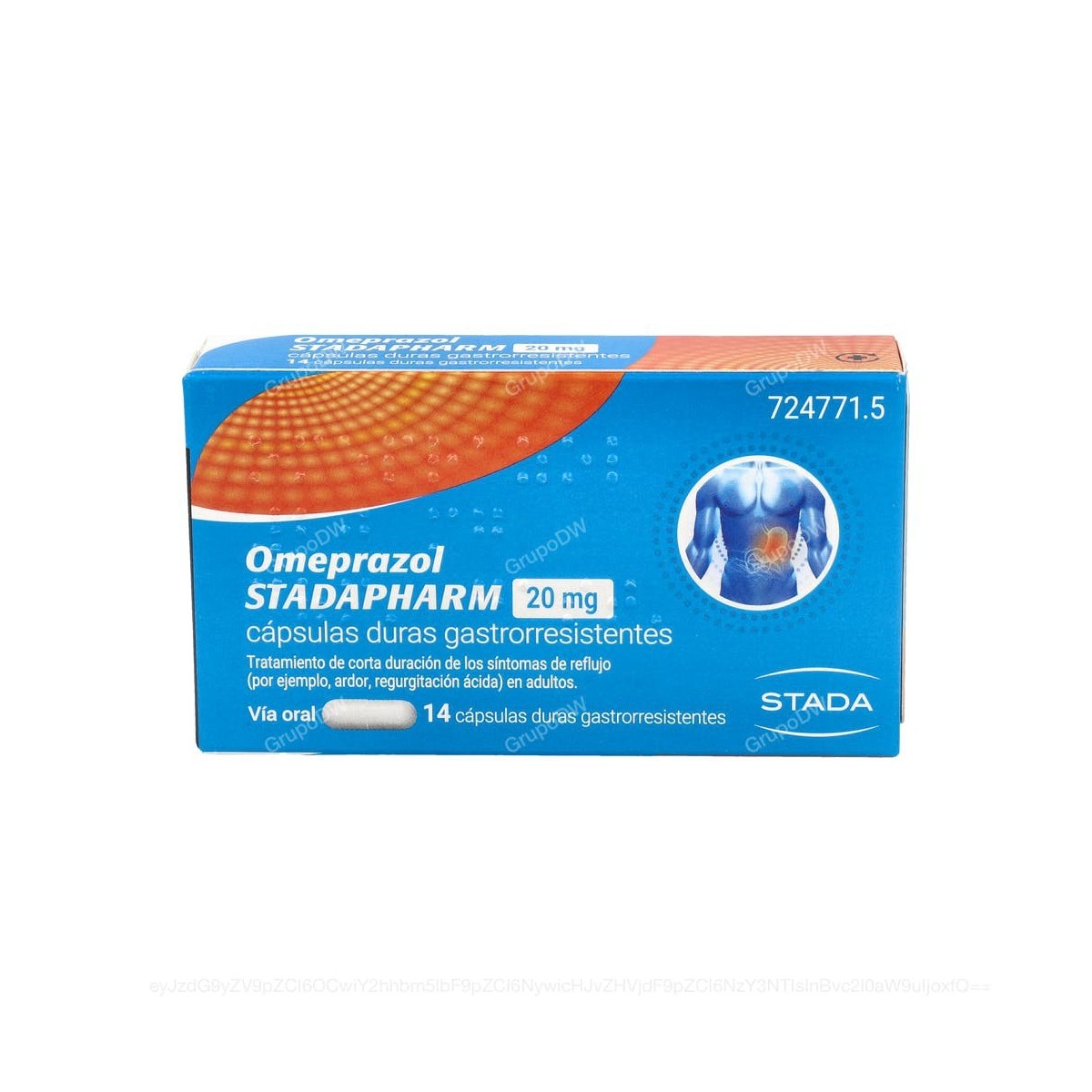 OMEPRAZOL STADAPHARM 20 mg CAPSULAS DURAS...