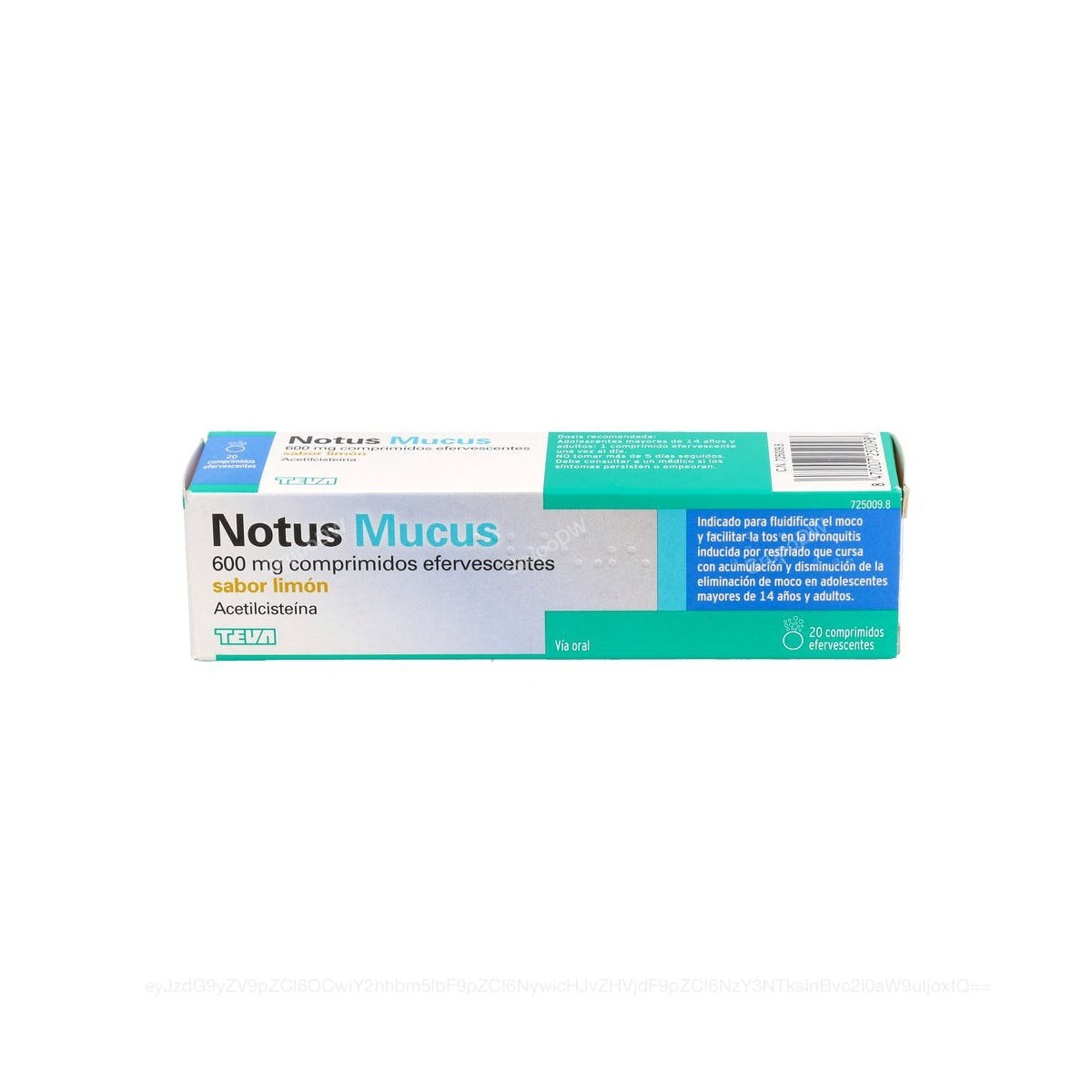 NOTUS MUCUS 600 mg COMPRIMIDOS EFERVESCENTES...