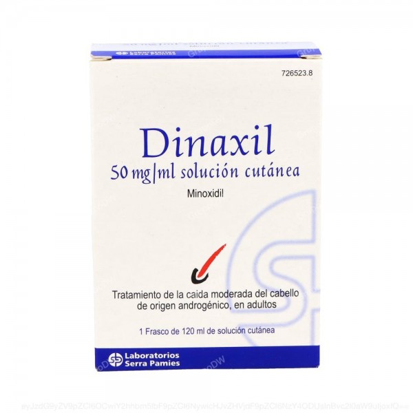 DINAXIL 50 mg/ml SOLUCION CUTANEA, 1 frasco de 120 ml