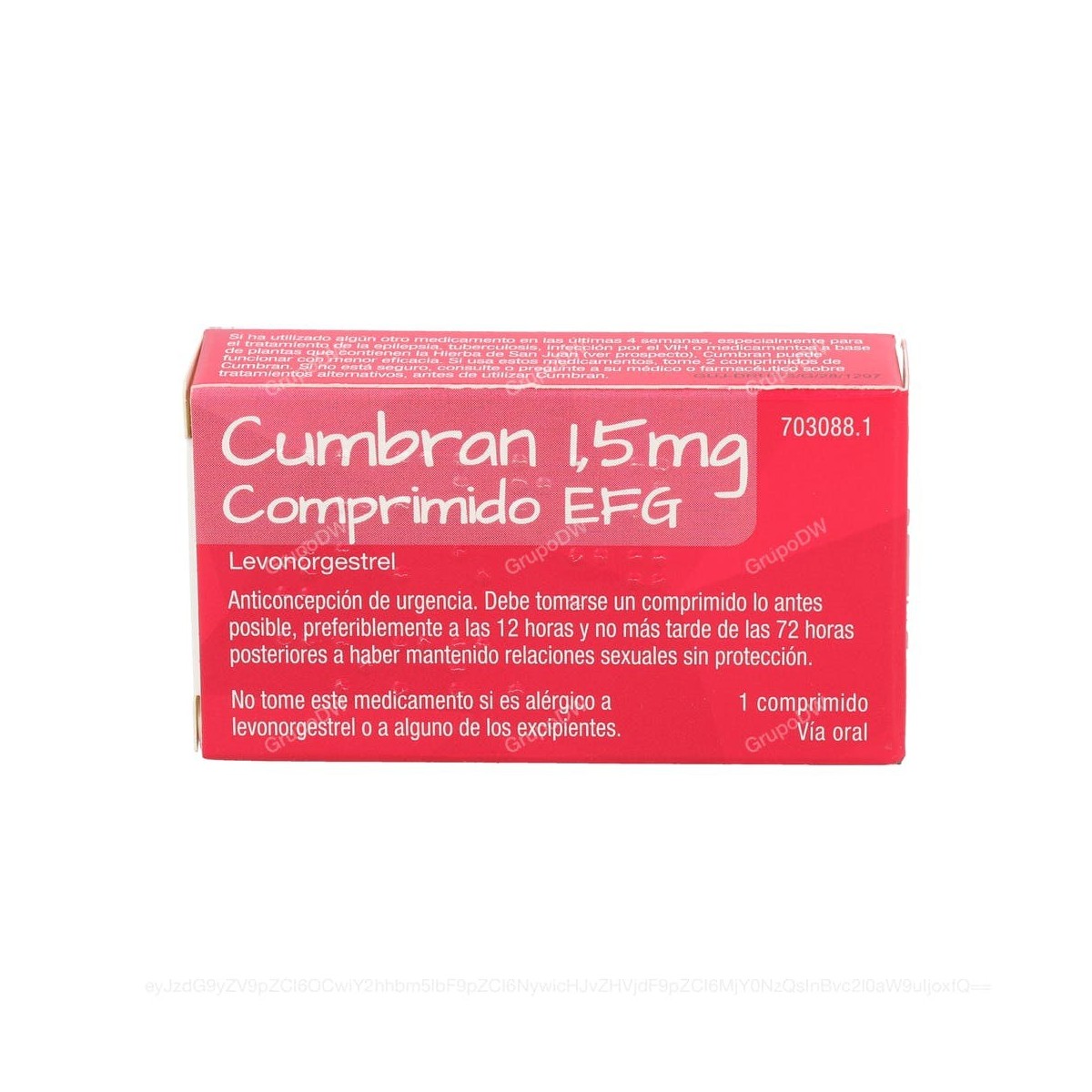 CUMBRAN 1,5 MG COMPRIMIDO EFG, 1 comprimido