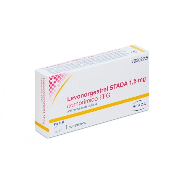 LEVONORGESTREL STADA 1.5 mg COMPRIMIDO EFG, 1 comprimido