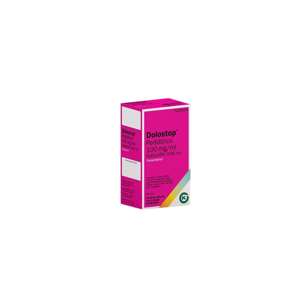 DOLOSTOP PEDIATRICO 100 mg/ml SOLUCION ORAL, 60 ml
