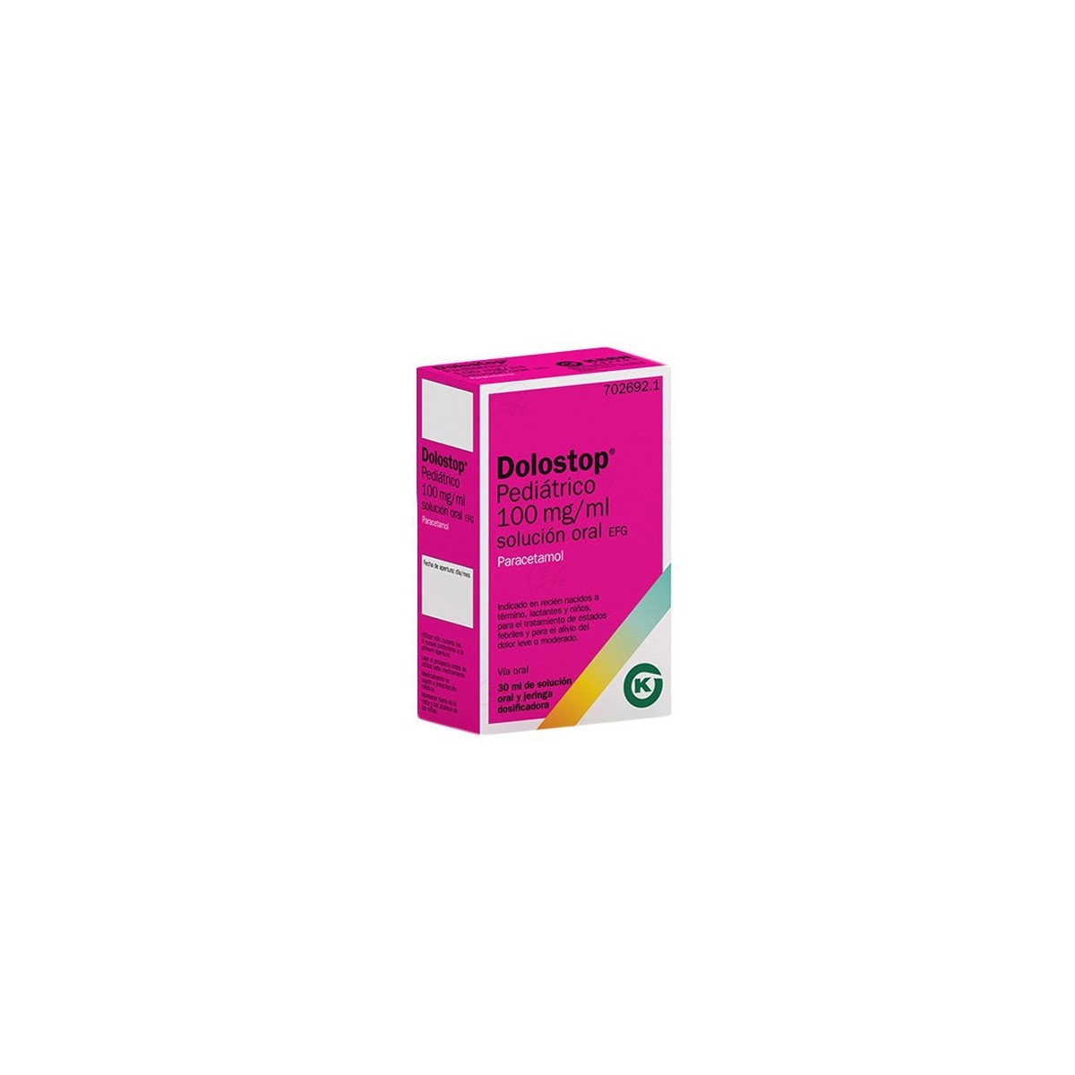 DOLOSTOP PEDIATRICO 100 mg/ml SOLUCION ORAL, 30 ml