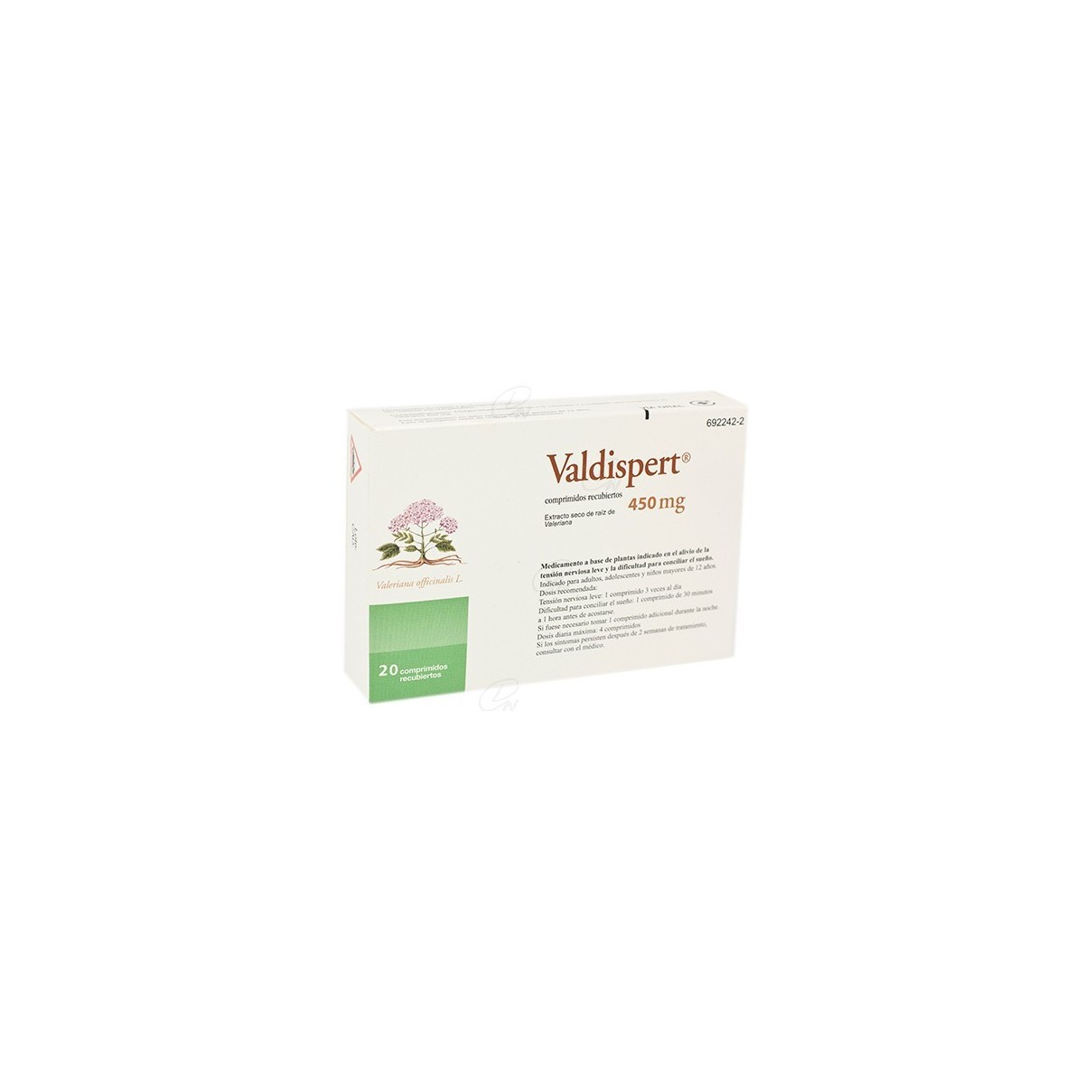 VALDISPERT 450 mg COMPRIMIDOS RECUBIERTOS, 20...