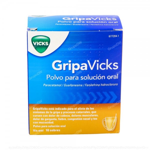 GRIPAVICKS  POLVO PARA SOLUCION ORAL, 10 sobres