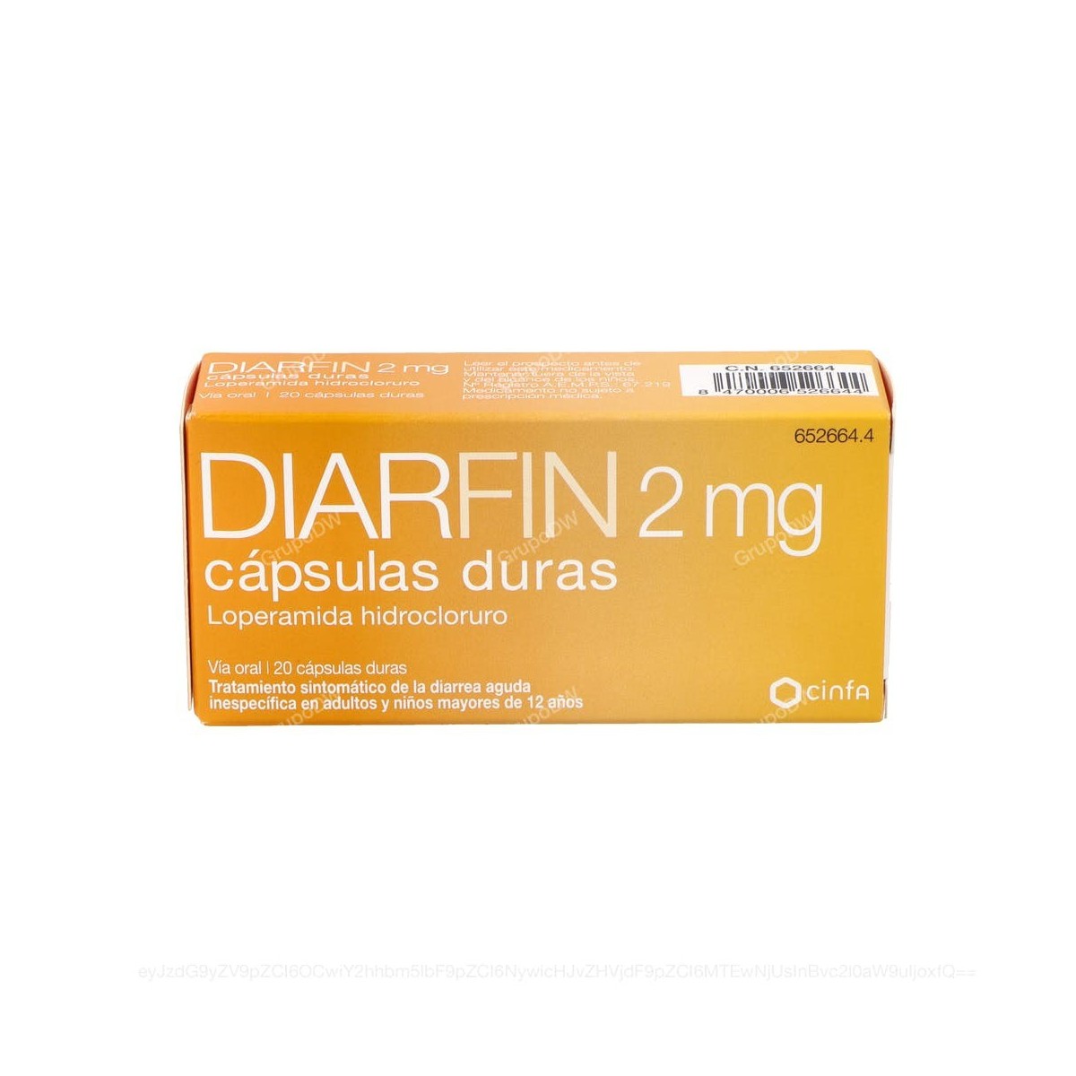 DIARFIN 2 mg CAPSULAS DURAS, 20 capsulas