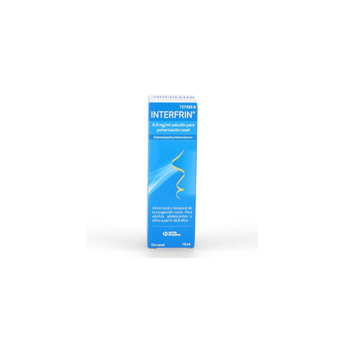 INTERFRIN 0,5 mg/ml SOLUCION PARA PULVERIZACION...
