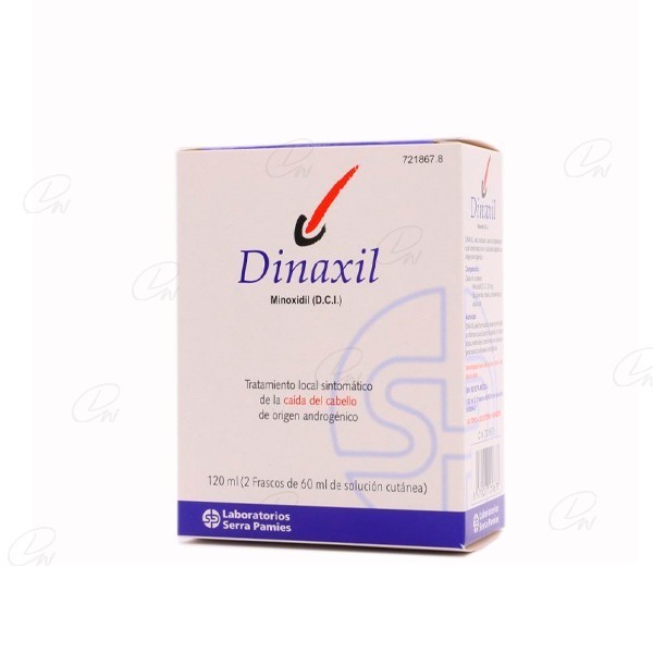 DINAXIL 20 mg/ml SOLUCION CUTANEA, 2 frascos de 60 ml