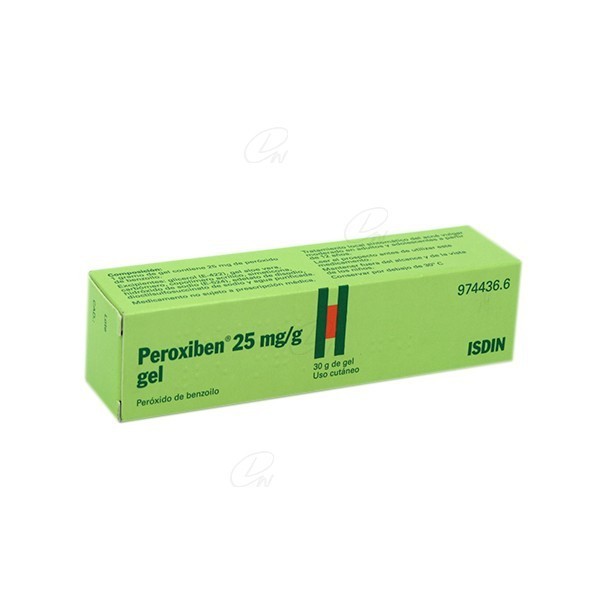 PEROXIBEN  25 mg/g GEL, 1 tubo de 30 g