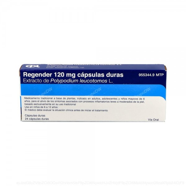 REGENDER 120 mg CAPSULAS DURAS, 24 capsulas