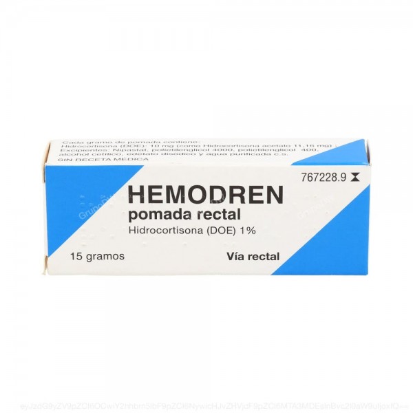 HEMODREN POMADA RECTAL, 1 tubo de 15 g